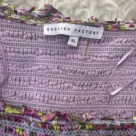 English factory Floral Smocked Top - Picture 6 of 6